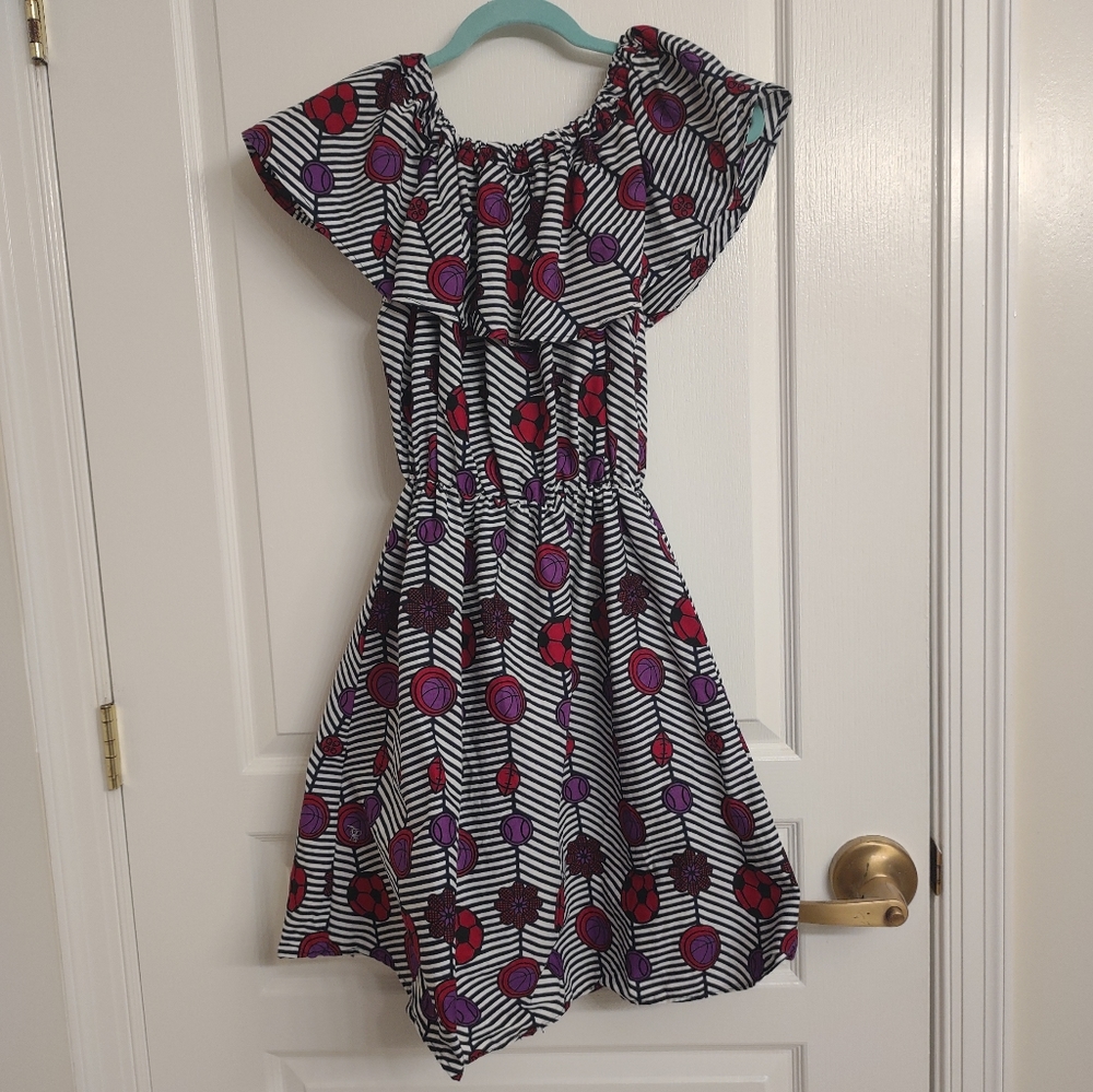 Grass-Fields Ankara African-style Girls Dress